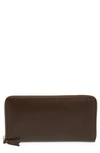 Comme Des Garçons Classic Leather Zip Around Wallet In Brown