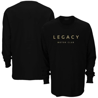 Checkered Flag Black Legacy Motor Club Team Long Sleeve T-shirt