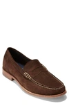 Cole Haan 'pinch Grand' Penny Loafer In Brown Suede