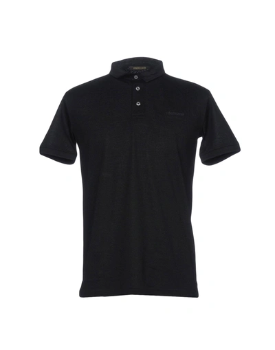 Roberto Cavalli Polo Shirt In Black