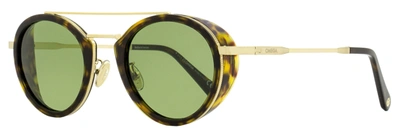 Omega Men's Oval Blinkers Sunglasses Om0021h 52n Havana/gold 52mm In Multi