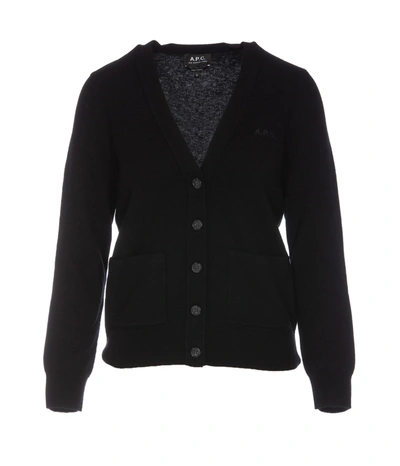 Apc A.p.c. Cardigan In Black