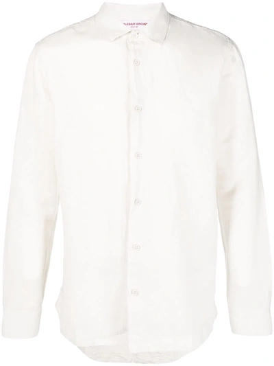 Orlebar Brown Giles Linen Long-sleeved Shirt In White