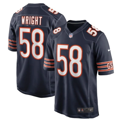 Nike Darnell Wright Navy Chicago Bears 2023 Nfl Draft First Round Pick Game Jersey In Blue