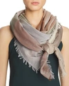 Abstract Color Block Scarf - 100% Exclusive In Beige/multi