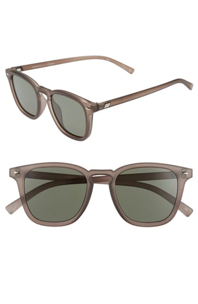 Le Specs No Biggie 45mm Polarized Sunglasses - Matte Pebble