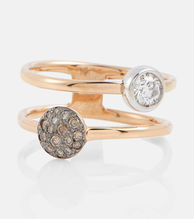 Pomellato 18kt Rose Gold Sabbia Diamond Ring