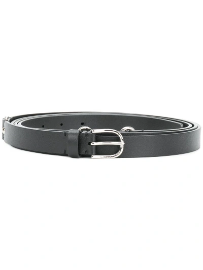 Altuzarra Silver-toned Hardware Belt In 001 Black