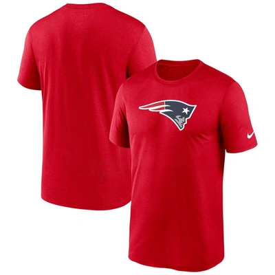 Nike Red New England Patriots Legend Logo Performance T-shirt