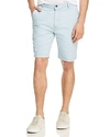 7 For All Mankind Twill Chino Shorts In Light Blue