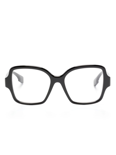 Burberry Eyewear Be2374 Black Glasses In 3001 Black