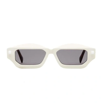 Kuboraum Maske Q6 Iy Sunglasses In Bianco