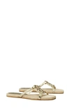 Tory Burch Women's Bombe Miller Espadrille Slide Sandals In Spark Gold