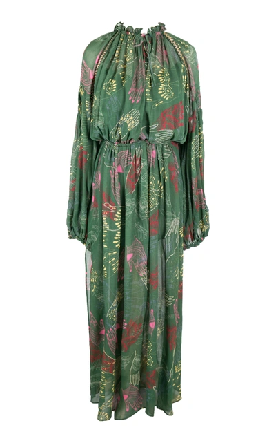 All Things Mochi Luan Kaftan In Green