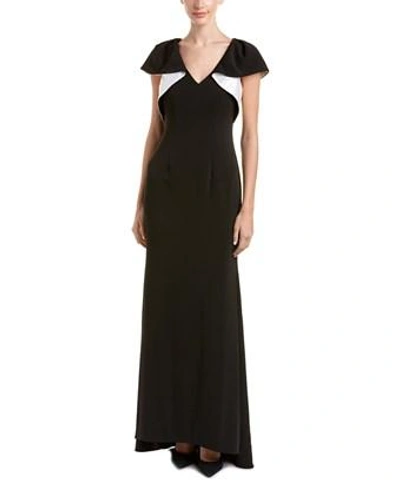 Carmen Marc Valvo Infusion Gown In Black