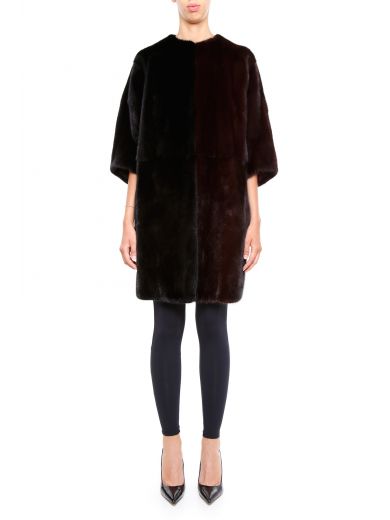 Fendi Fur Coat In Black+new York|marrone | ModeSens