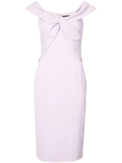Jay Godfrey Knotted Dress In Pink