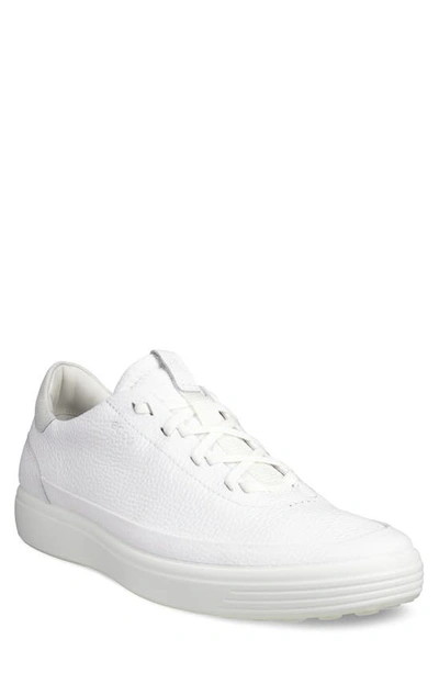 Ecco Soft 7 Sneaker In Bright White/shadow White