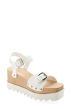 Stella Mccartney Elyse Platform Sandal In White