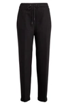 Fabiana Filippi High Waist Tapered Leg Pants In 825 Nero