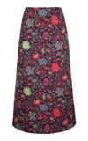 La Doublej Print Pencil Skirt In Purple