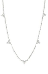 Roberto Coin Diamonds By The Inch Station Necklace In Wg