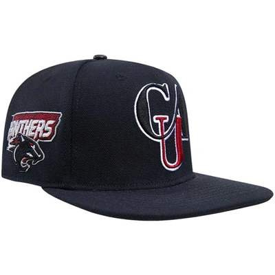 Pro Standard Black Clark Atlanta Panthers Arch Over Logo Evergreen Snapback Hat