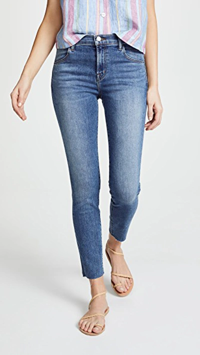 J Brand Alana High-rise Crop Skinny Jeans In Delphi