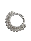 Maria Tash 14ct 8mm Cubic Zirconia Apsara Single Hoop Earring In Silver