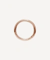 Maria Tash 14ct 8mm Plain Single Hoop Earring In Rose Gold