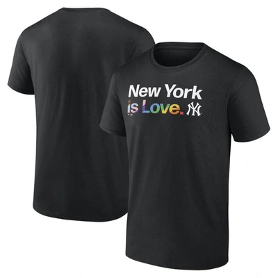 Profile Black New York Yankees Pride T-shirt