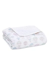 Aden + Anais Dream Organic Cotton Muslin Blanket In Above The Clouds Pink