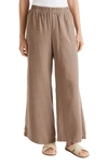 Splendid Angie Crop Palazzo Pant In Ash Brown