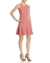 Elizabeth And James Seamed Fit-and-flare Dress In Dusty Rose
