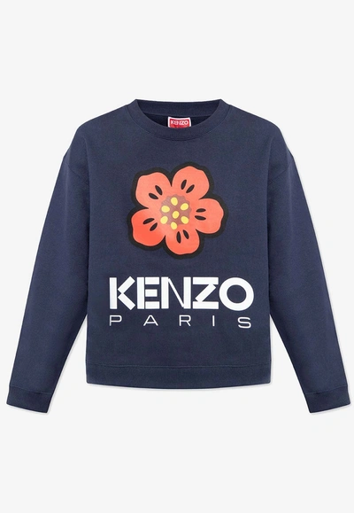 Kenzo Navy  Paris Boke Flower Sweatshirt
