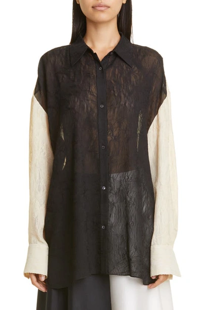 Partow Briley Button-up Shirt In Black