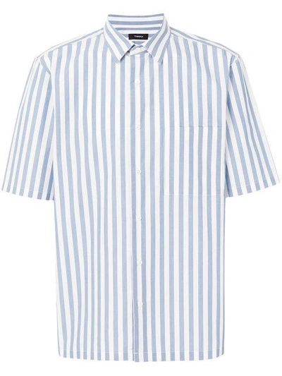 Theory Striped Shirt - Blue