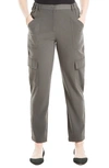 Max Studio Soft Twill Cargo Pants In Army