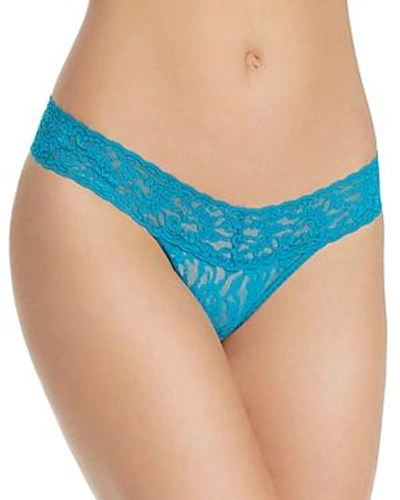 Hanky Panky Petite Low-rise Thong In Maui Blue