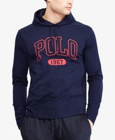 Polo Ralph Lauren Men's Classic-fit Graphic Hoodie In Navy