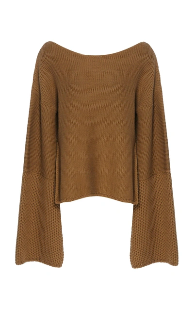 Arje The Formanterra Wool And Linen-blend Sweater In Neutral