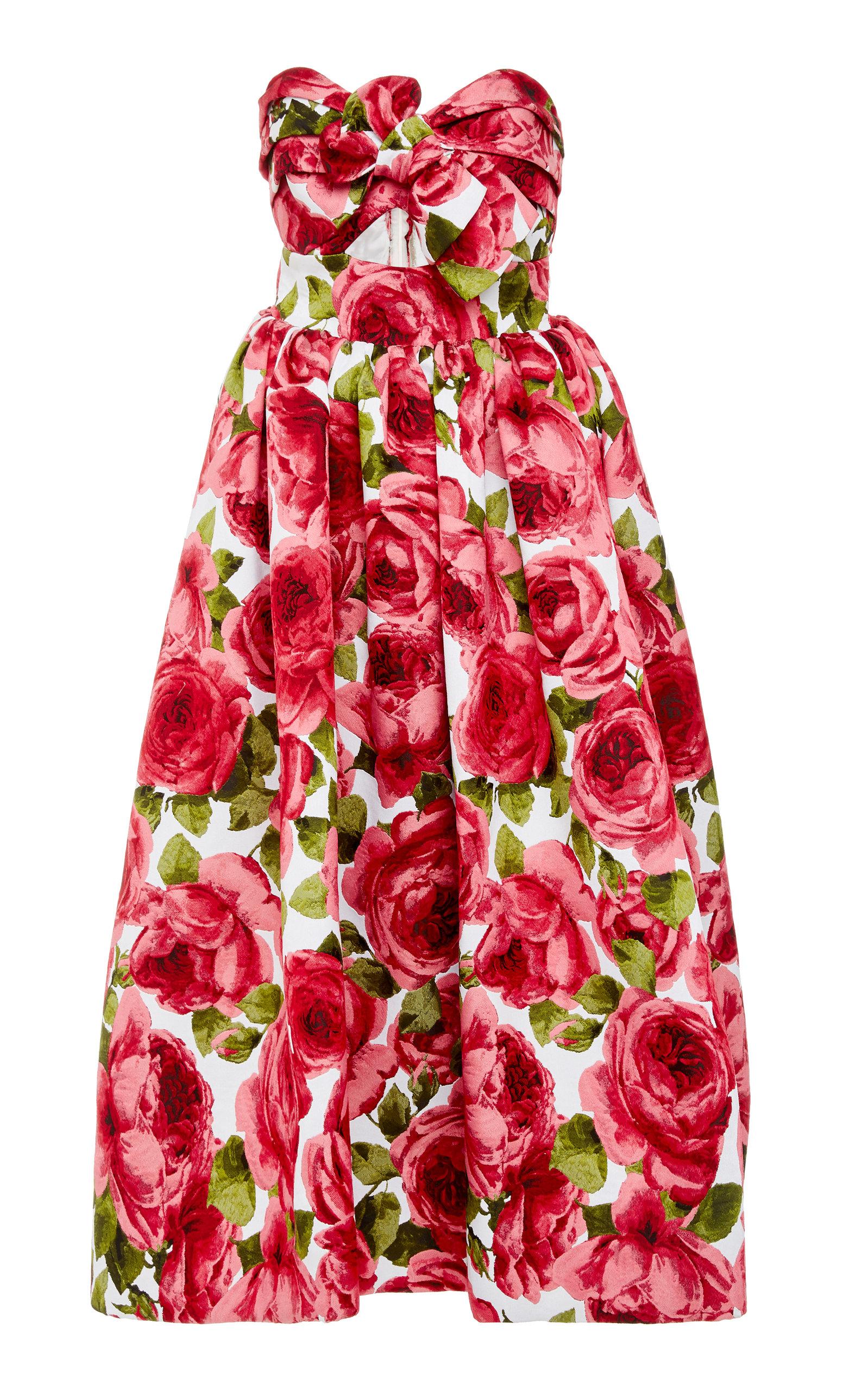 Michael Kors Strapless Red Dress