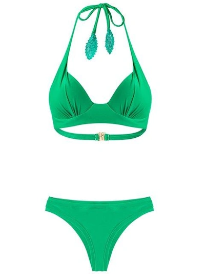 Martha Medeiros Plain Bikini Bottom - Green