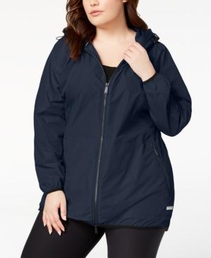 calvin klein performance plus size hooded walker jacket