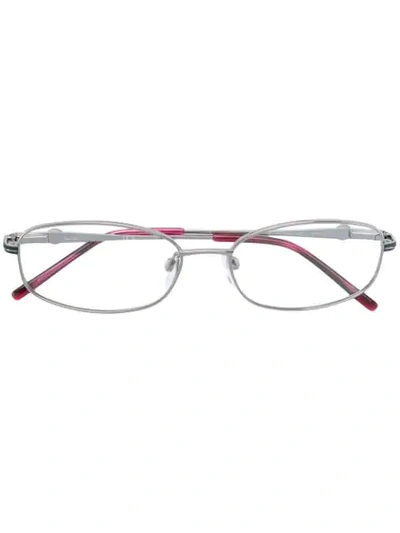 Pierre Cardin Eyewear Oval-frame Sunglasses In Metallic