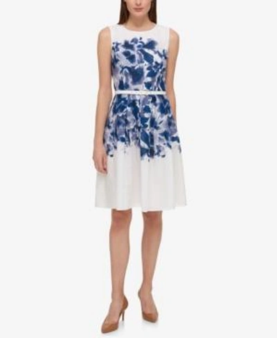 TOMMY HILFIGER PRINTED A-LINE DRESS 