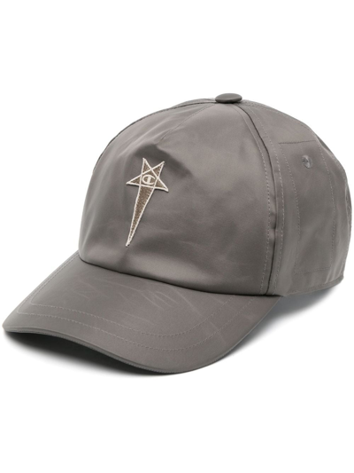 Rick Owens X Champion Baseball Cap Hat In Grey