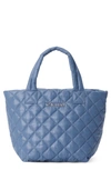 Mz Wallace Metro Deluxe Micro Quilted Crossbody Tote Bag In Denim