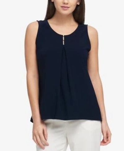 Dkny Embellished Top, Created For Macy's In Black