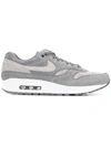 Nike Air Max 1 Premium Leather-trimmed Suede And Mesh Sneakers In Grey